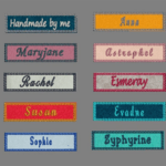 Emb name tag, Name Tag Embroidery Singapore