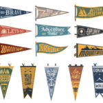 Pennant Flag triangle, Custom Pennant Flag Singapore, Custom Pennant Singapore, Pennant Flag Singapore, Flag Printing Singapore, thesilkscreenprinting.com
