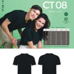 CT08 premium cotton short sleeve, Cotton Short Sleeve Shirts Singapore, Custom Short Sleeve T Shirts Singapore, thesilkscreenprinting.com
