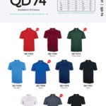 QD74 various colours, Custom Jersey Polo T Shirt Singapore, thesilkscreenprinting.com
